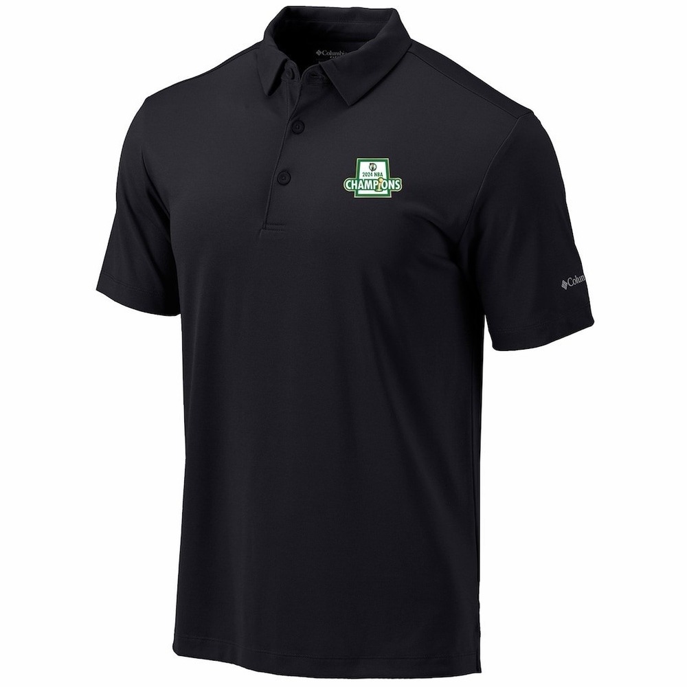 Men's Boston Celtics Columbia Black 2024 NBA Finals Champions Drive Polo XL